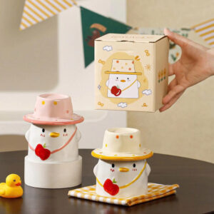 Ly sứ vịt con cute 007